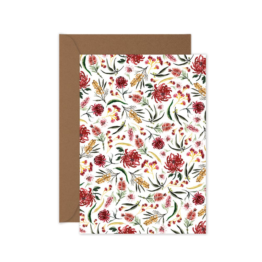 Waratah - Everyday Floral Greeting Card