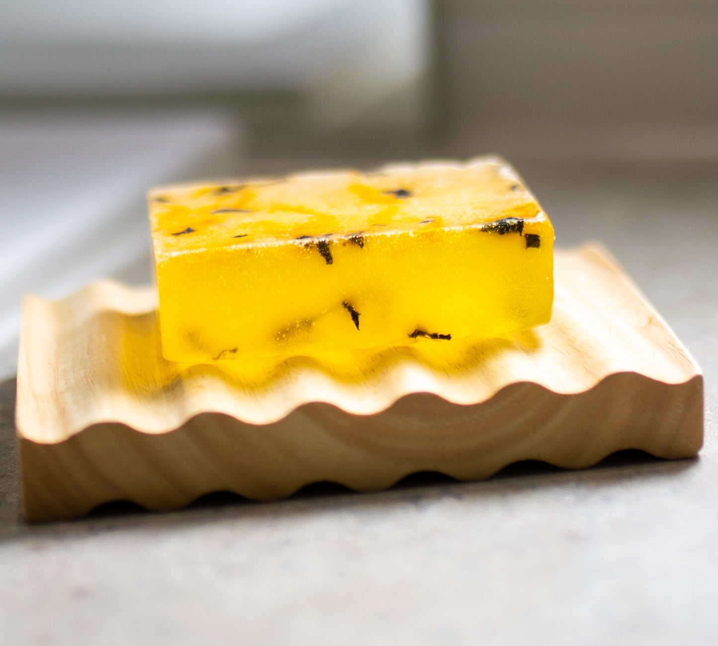 Soap Tray Beechwood Timber. Wave Design. Handmade in Australia