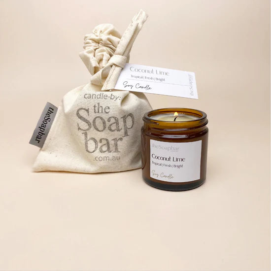 Coconut and Lime Candle Large - The Soap Bar