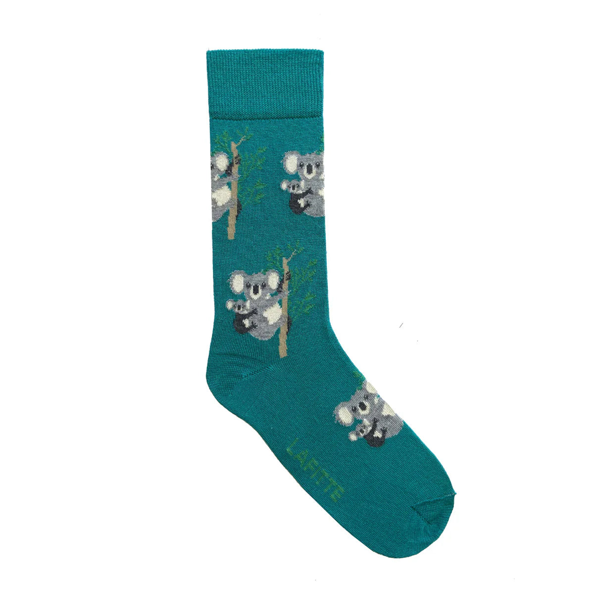Socks - Koala Jade Green Bamboo. Made in Australia.