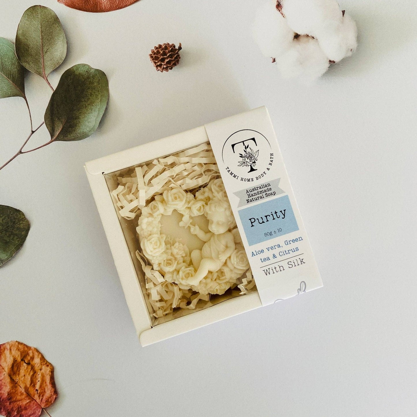 Australian Handmade Artisan Soap with Silk - Purity