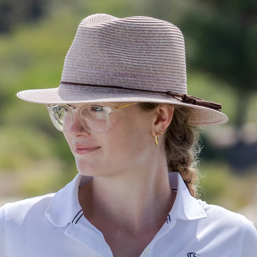ROSEBUD FEDORA. 58CM M/L. EVOKE HAT. HANDMADE IN AUSTRALIA