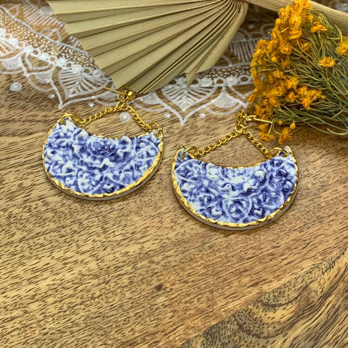 Charlotte - Porcelain Earrings