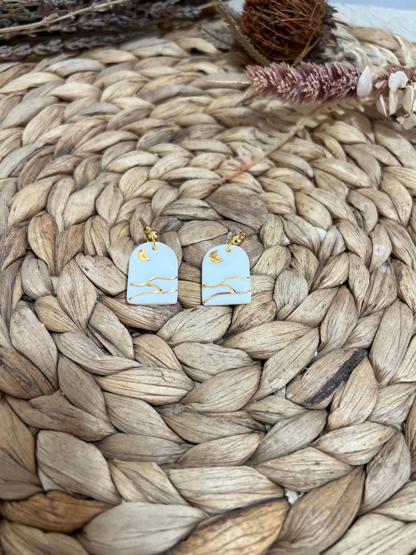 Landscape - Ceramic Earrings