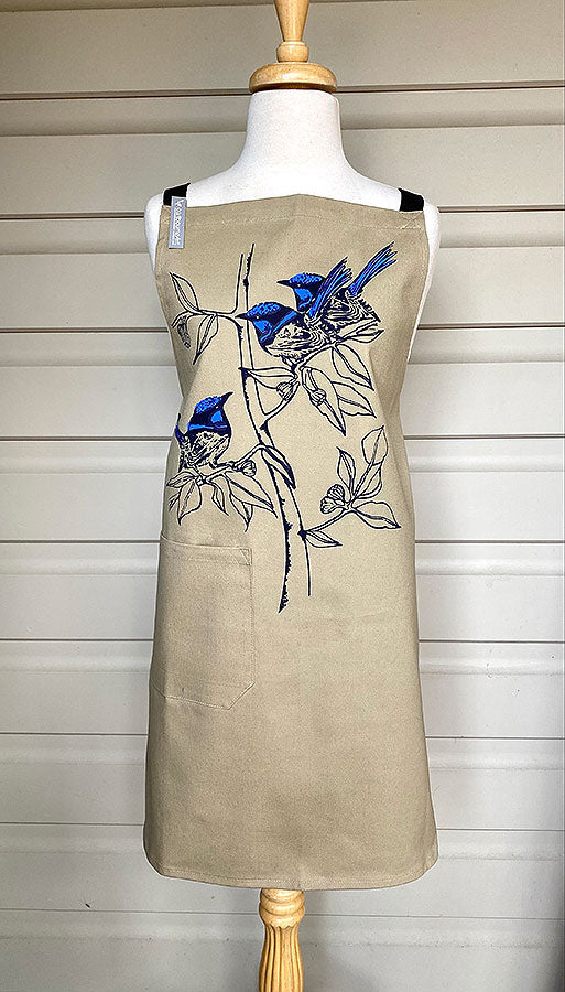 Apron Fairy Wren Khaki - Eastbourne Art