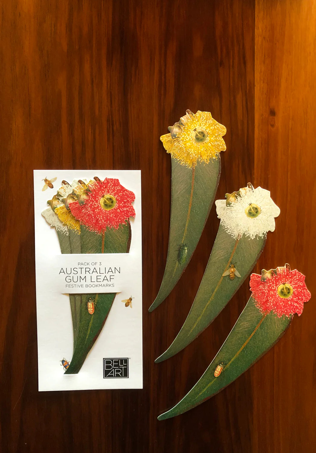 Bell Art Bookmarks. Handmade in Australia.