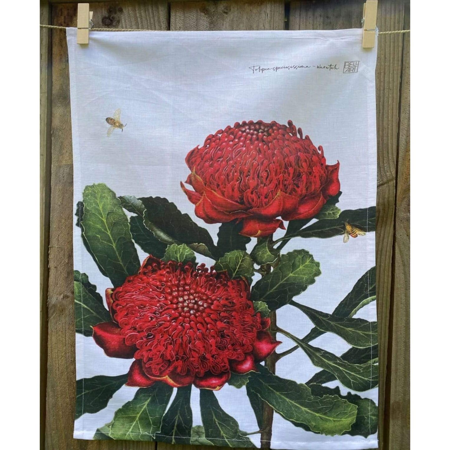 Bell Art Tea Towels. Thoughfully Designed in Australia
