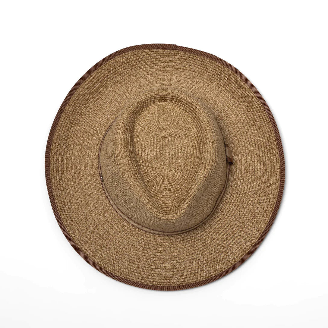 DEBORAH HUTTON CANOPY BAY. HAT CAMEL ROYSTON FEDORA. HANDMADE IN AUSTRALIA.