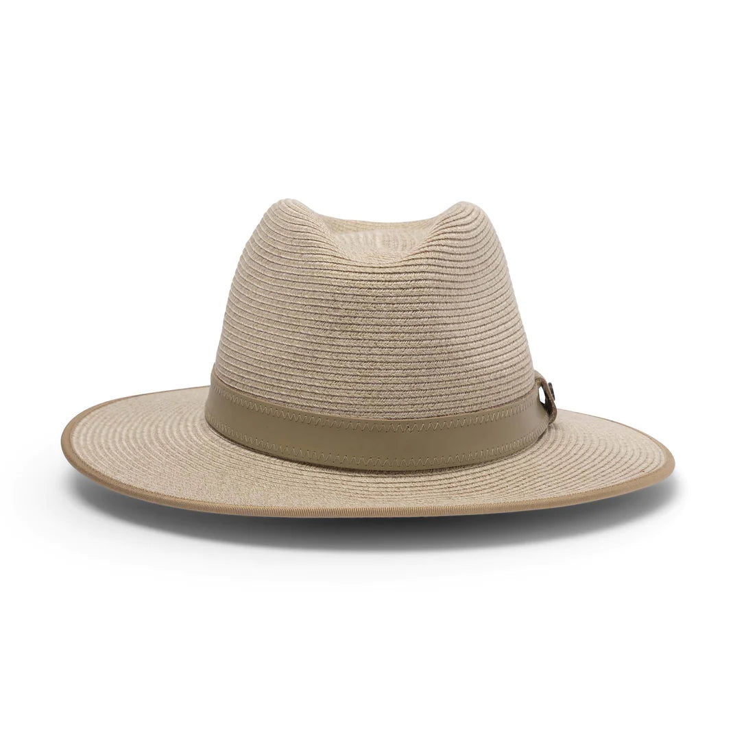 DEBORAH HUTTON CANOPY BAY. Mixed Wheat Portland Fedora Hat. Handmade in Australia