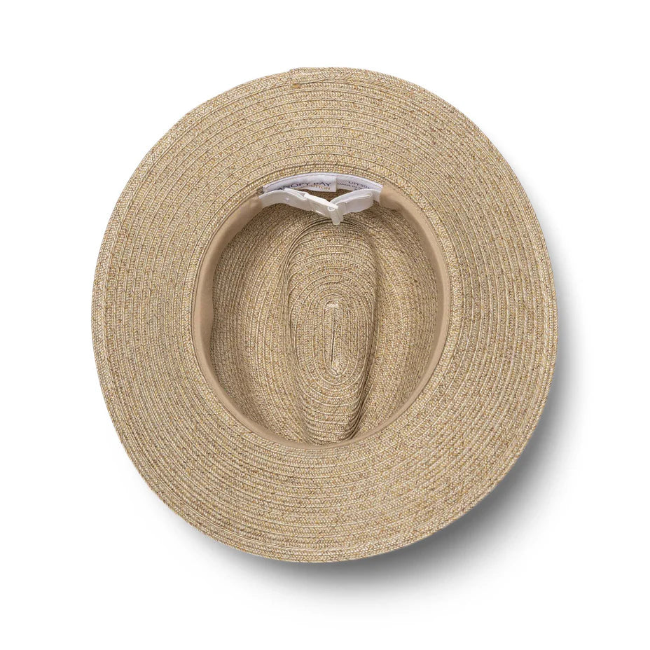 CANOPY BAY MIX CAMEL BROUGHTON FEDORA HAT. HANDMADE IN AUSTRALIA