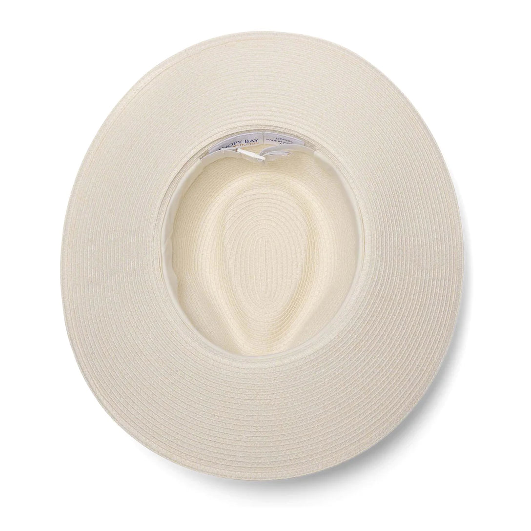 DEBORAH HUTTON CANOPY BAY. Whitehaven Ivory Fedora Hat. Handmade in Australia
