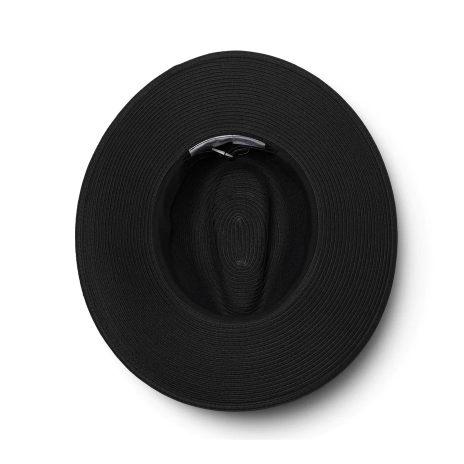 DEBORAH HUTTON CANOPY BAY. CHARCOAL TOORAK FEDORA HAT. HANDMADE IN AUSTRALIA
