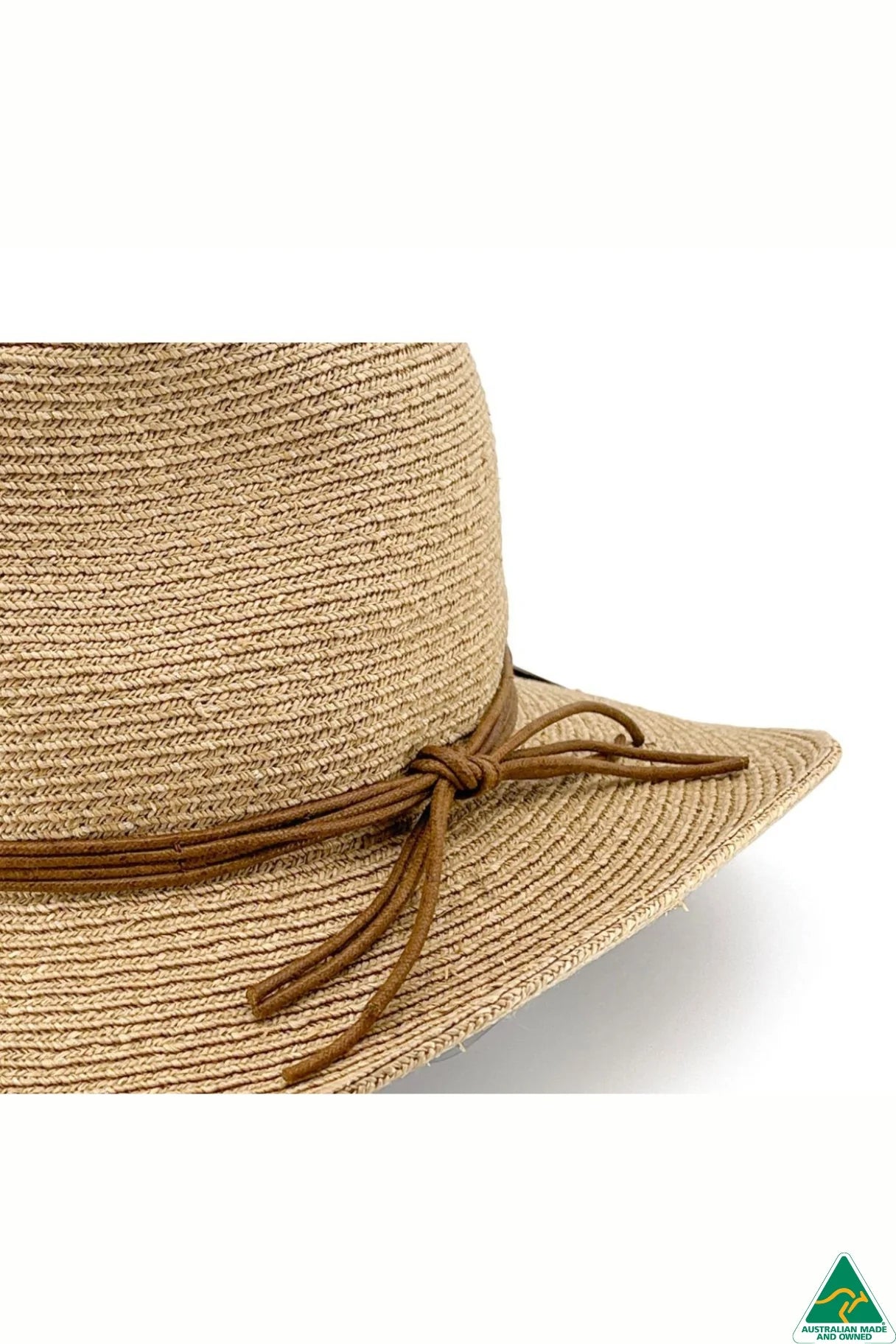 DEBORAH HUTTON CANOPY BAY. Brampton Raffia Sun Hat. Handmade in Australia