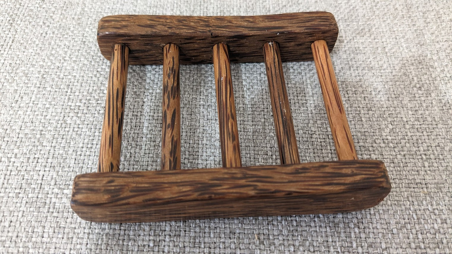 Soap Tray Ladder Coconut Wood. Handmade in Australia