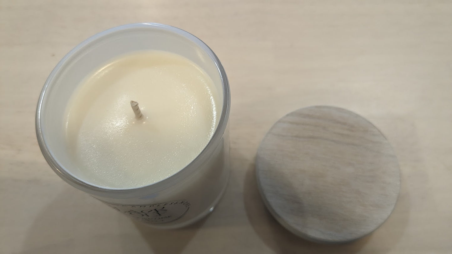Candle Jar Crushed Lime Sea Salt. Handmade in Australia.