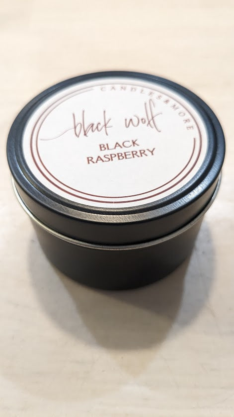 Black Wolf Candle Black Raspberry. Handmade in Australia