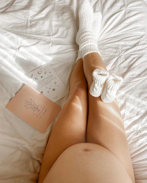 Seasons of Mama. Pregnancy & Birth Cards + Timber Stand