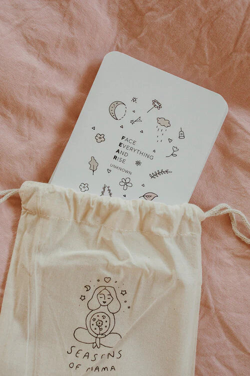 Seasons of Mama. Pregnancy & Birth Cards + Timber Stand