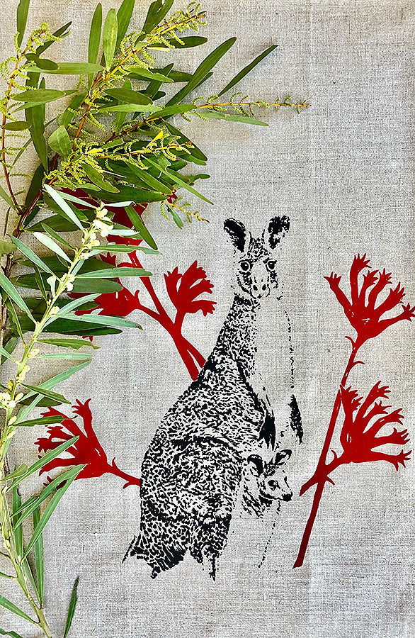 Eastbourne Art Tea Towel Australian Bird Native Decorative Prints