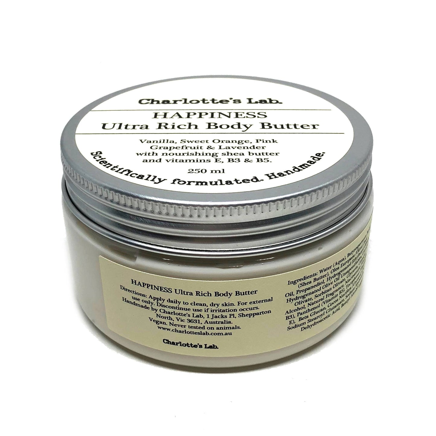 Charlotte's Lab Rich Body Butter. Handmade in Australia