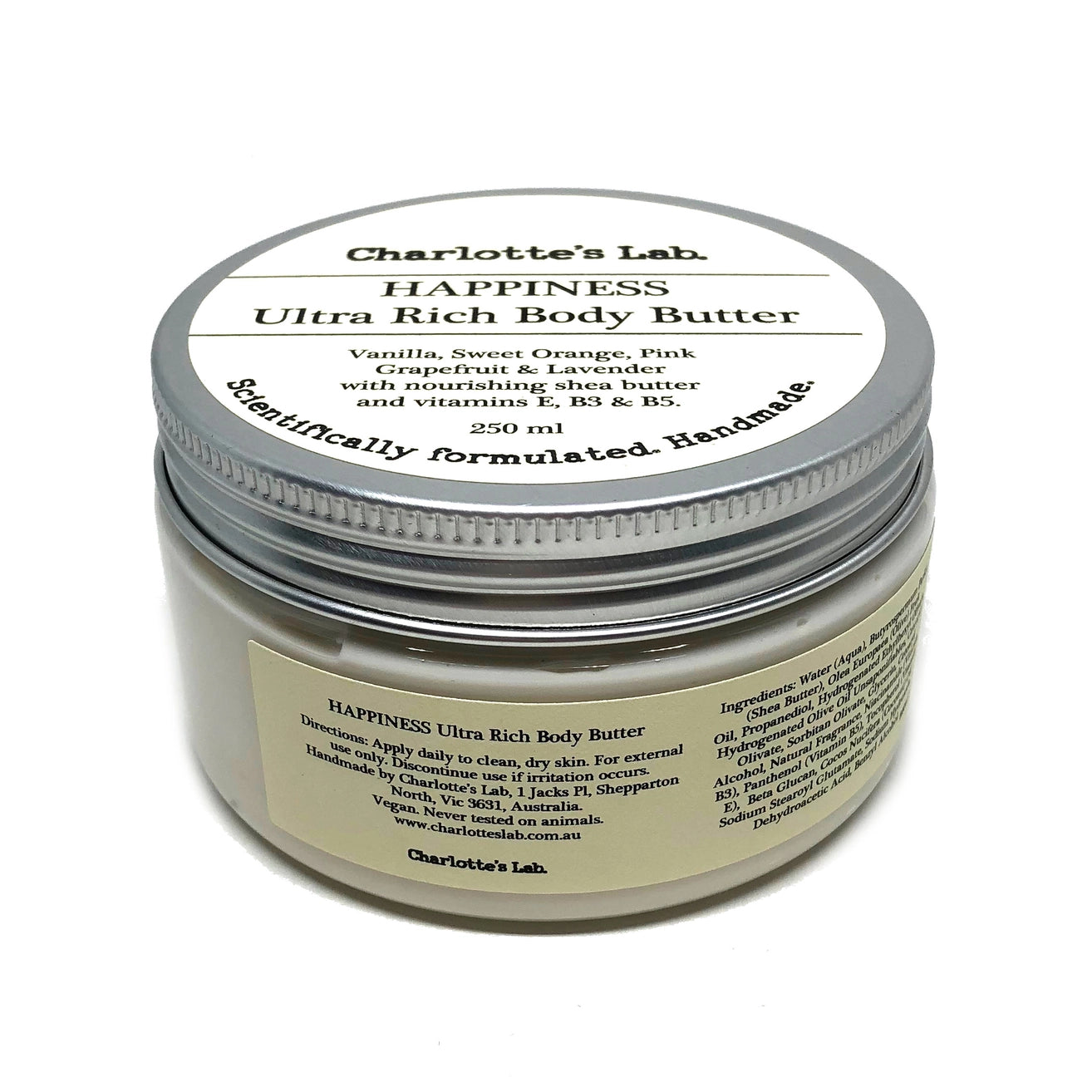 Charlotte's Lab Rich Body Butter. Handmade in Australia