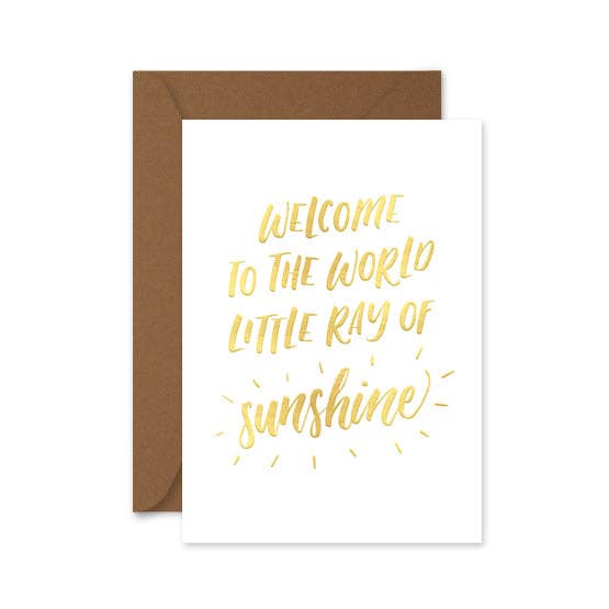Little Ray of Sunshine - Baby Greeting Card