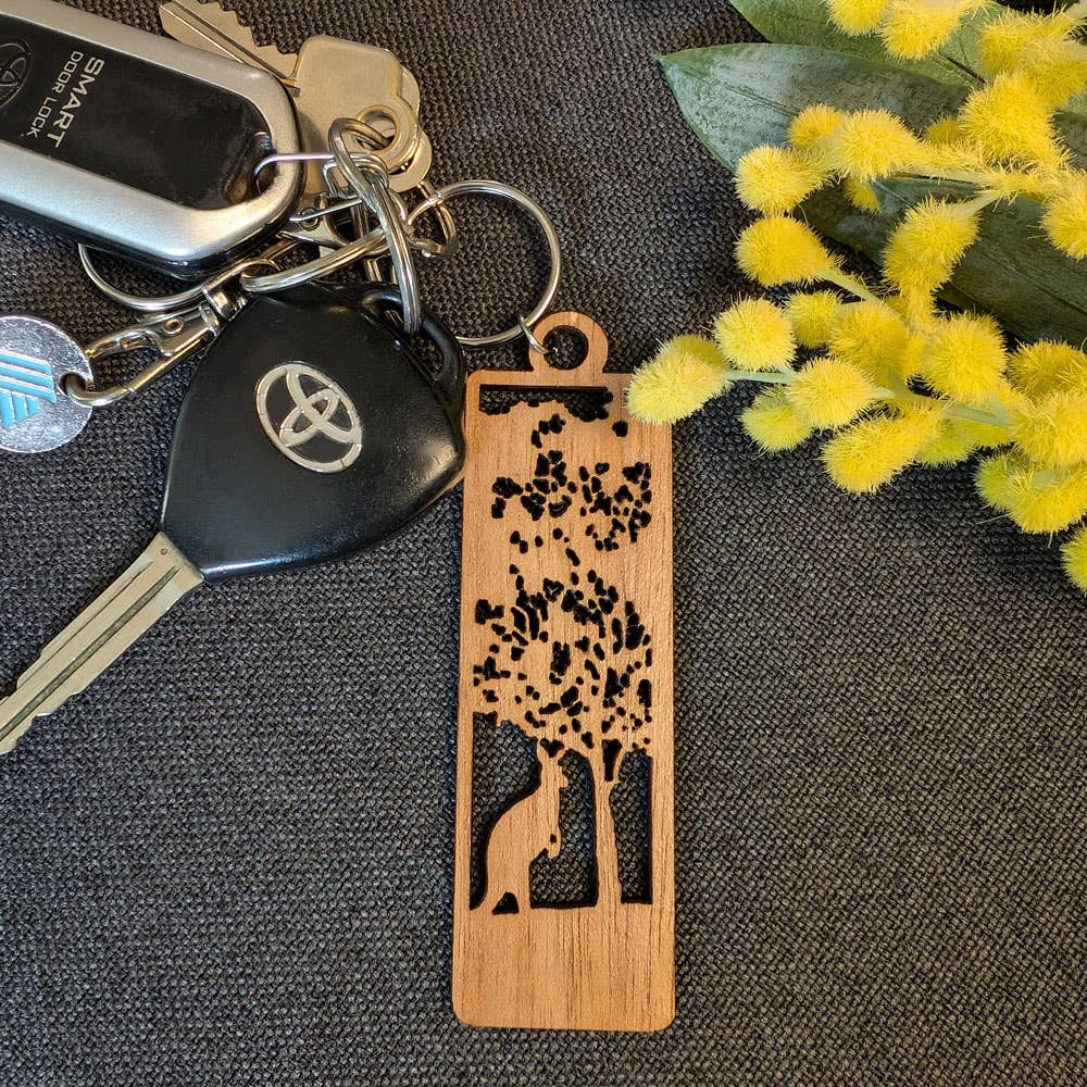 Flowering Bluegum: Australian Wooden Keyring