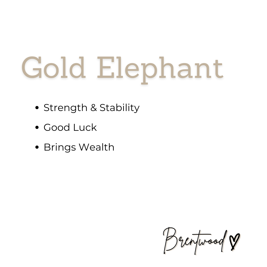 Aroma Bracelet | Gold Elephant