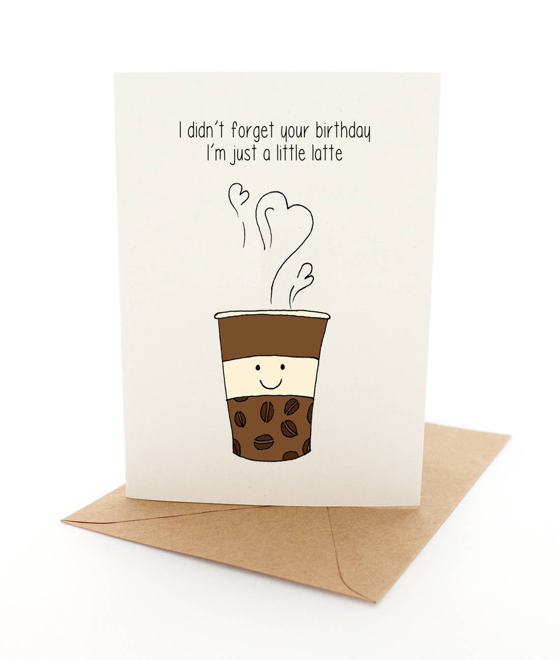 Punny Latte - Greeting Card