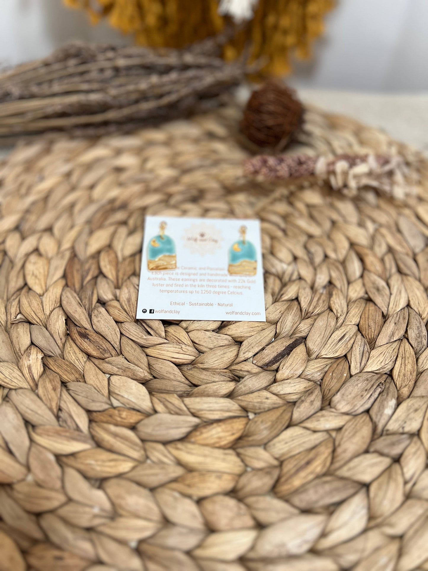 Landscape - Ceramic Earrings