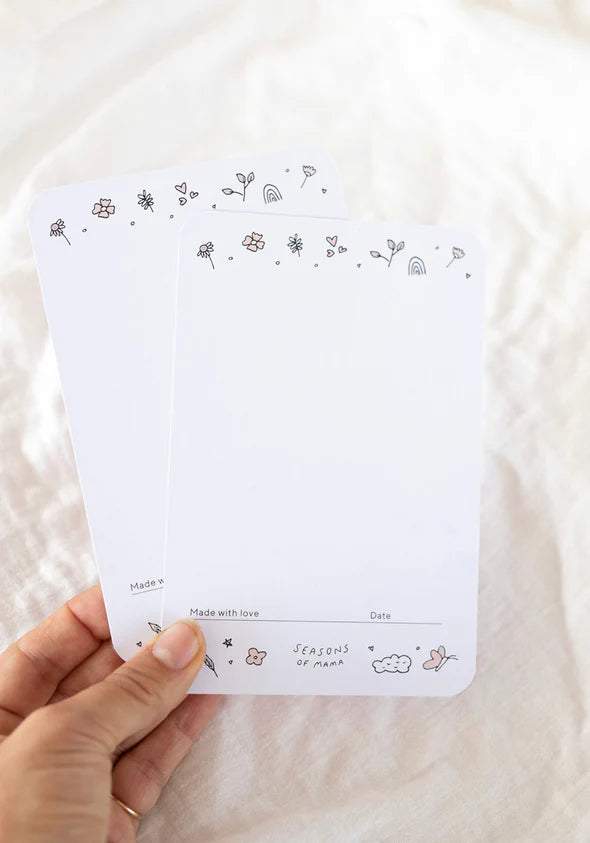 Seasons of Mama. Pregnancy & Birth Cards + Timber Stand