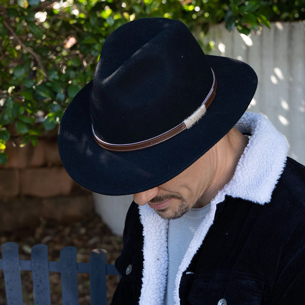 Evoke Paterson Fedora - Wool Felt.
