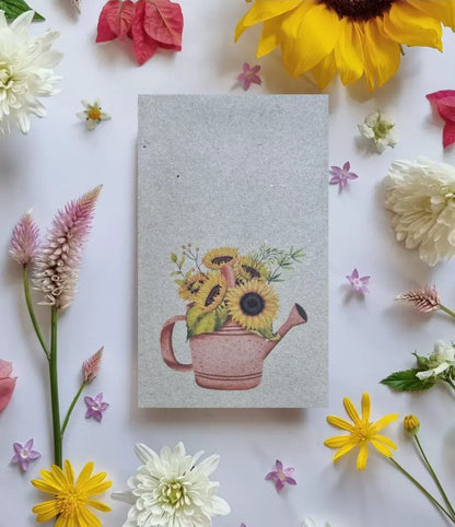 Sunflower Watering Can Pink - Sunflower Seeds