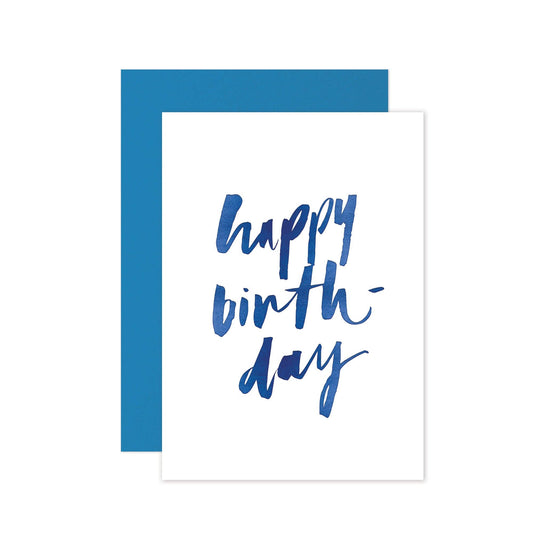 Happy Birthday - Navy Blue