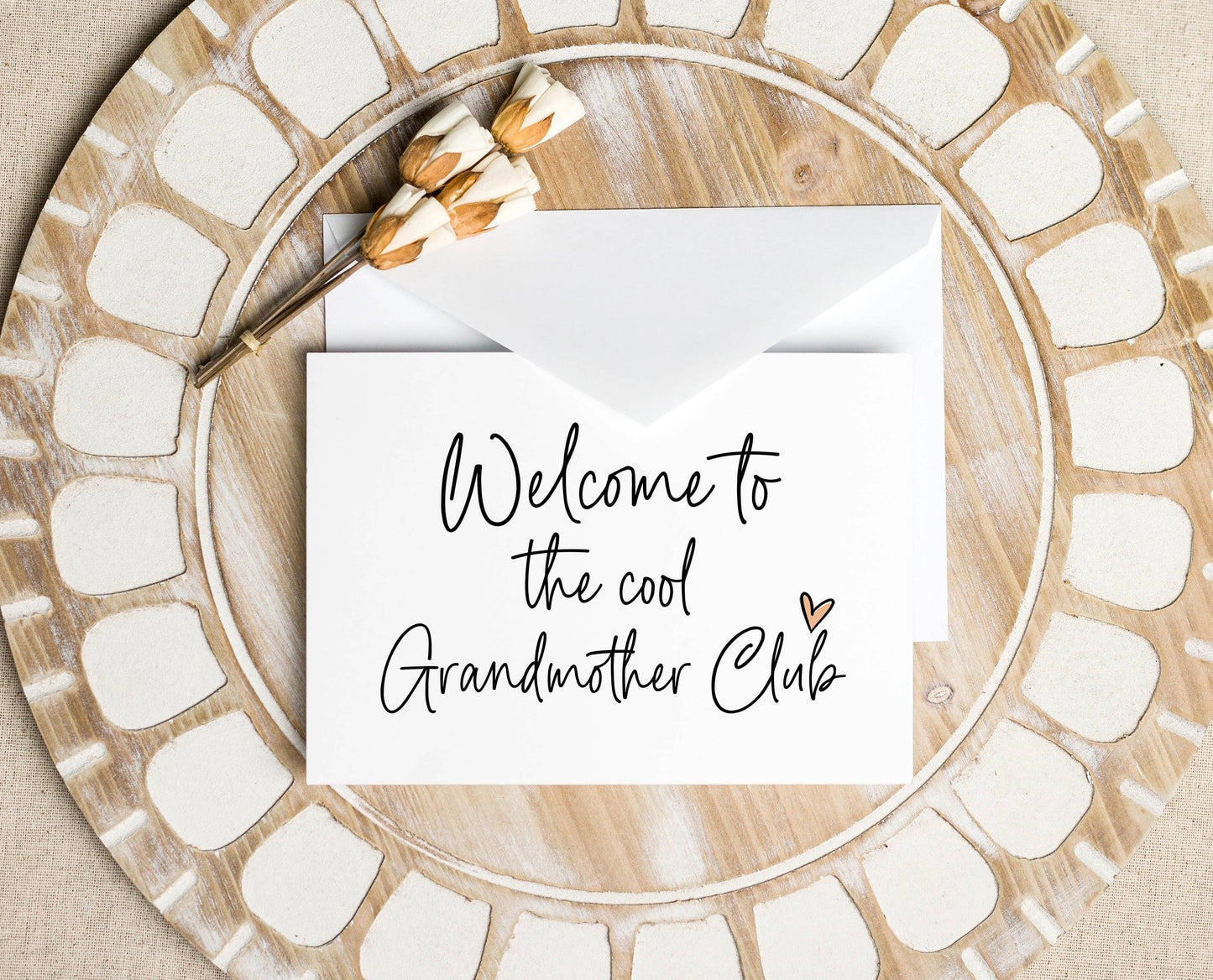 Pregnancy Announcement Card Family Cool Grandmothers Club