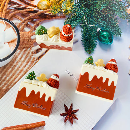 Handmade Artisan Christmas Soap | Christmas Fantasia | Champagne  & Strawberry Scent