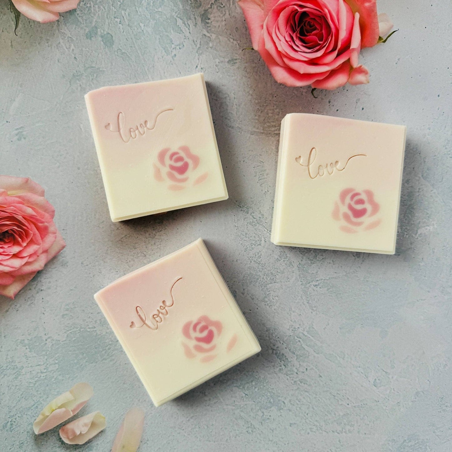 Handmade Artisan Soap | I Adore | Cherry Blossom, Hydrangea & Peach Scent