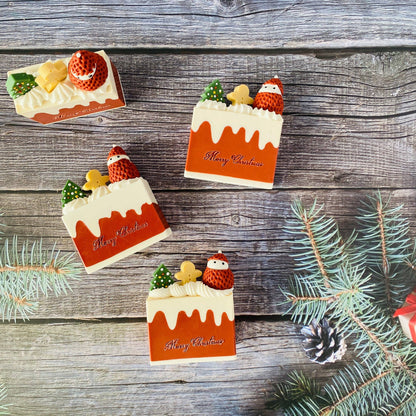 Handmade Artisan Christmas Soap | Christmas Fantasia | Champagne  & Strawberry Scent
