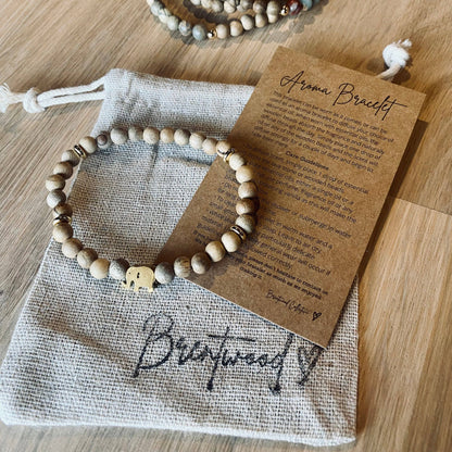Aroma Bracelet | Gold Elephant