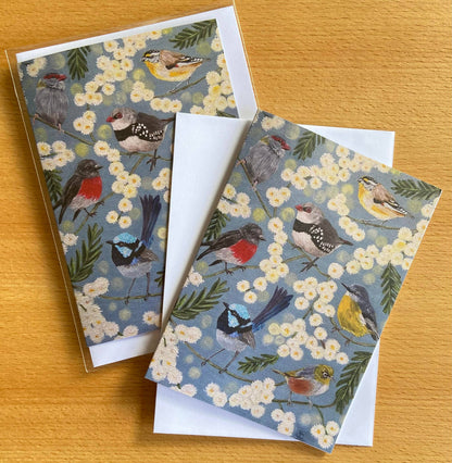 Little Birds Sampler Greeting Card