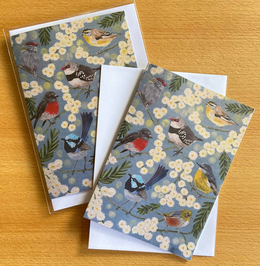 Little Birds Sampler Greeting Card