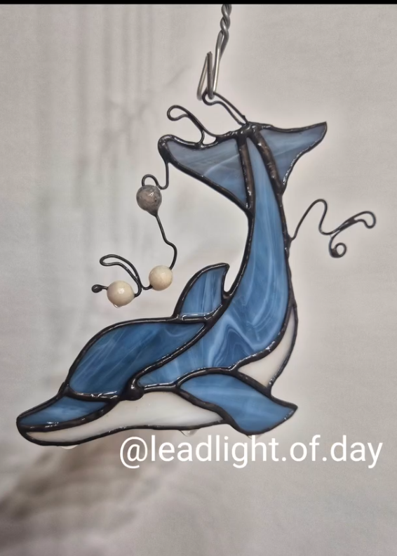 Leadlight of Day handmade in Dungog NSW