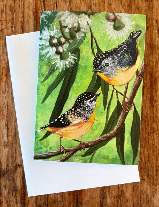 Pardalote Pair Greeting Card