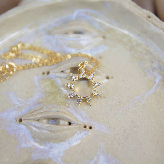 Gold Sun Necklace