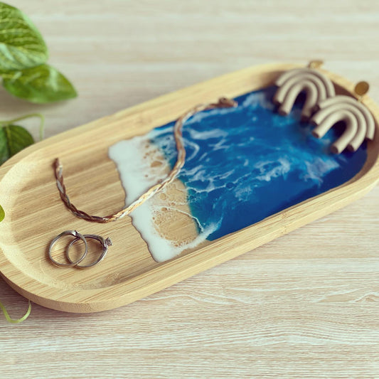 Trinket Tray Wave Design. MB Handcrafted on the South Coast Australia.