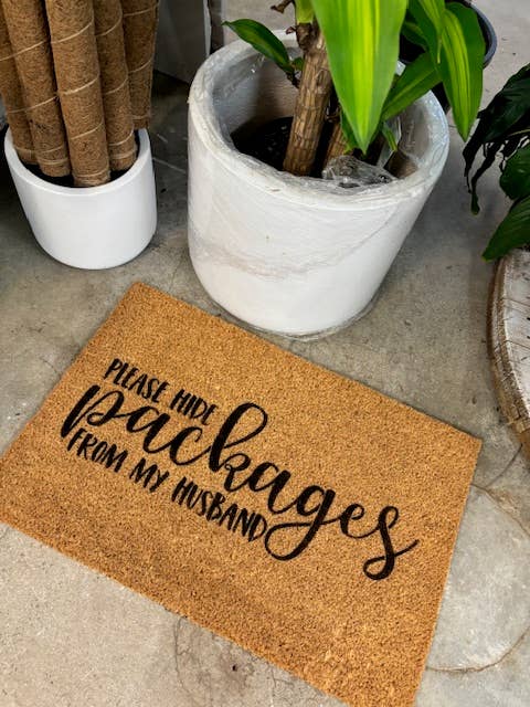 Please Hide Packages from My Husband Mat