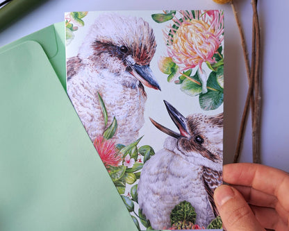 Laughing Kookaburra Greeting Card