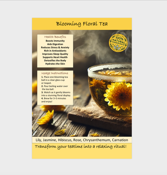 Blooming Floral Tea - Promotional Poster - FREE