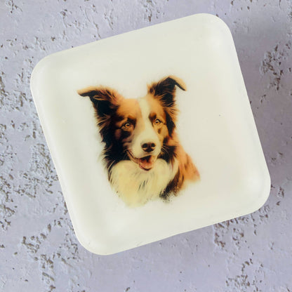 Handmade Artisan Soap | Border Collie (Brown) | Canine Charm