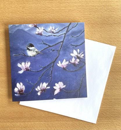 Mountain Magnolias Premium Greeting Card